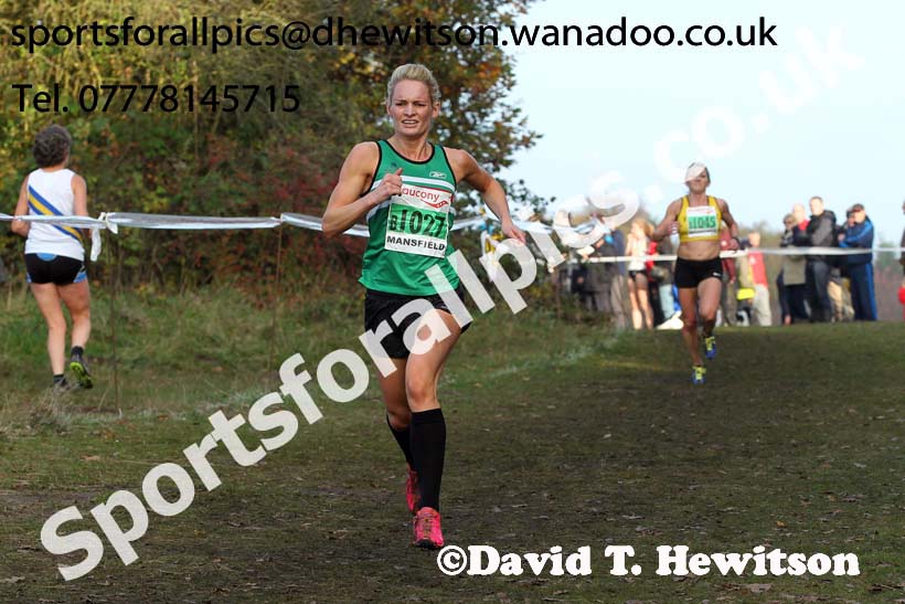 Senior women, National Cross Country Relays, Berry Park, Mansfield. Photo: David T. Hewitson/Sports for All Pics